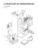 EXPLODED VIEW AND SERVICE PARTS LIST  EXPLODED VIEW Diagram and Parts List for GR-J303TG AMWCSJA LG Refrigerator