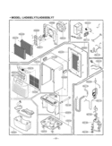 Dehumidifier Exploded View 1 Diagram and Parts List for LHD65EBLY7  LG Dehumidifier