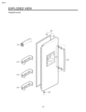 Part Location Diagram of 3581ER1008Z LG DOOR ASSEMBLY