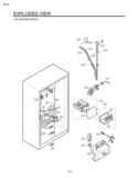 ICE &WATER PARTS EXPLODED VIEW Diagram and Parts List for LSC26905SB  LG Refrigerator