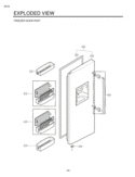 Part Location Diagram of ADC30116508 LG Door Assembly,Freezer