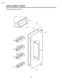 Part Location Diagram of ADC30116608 LG Door Assembly,Refrigerator
