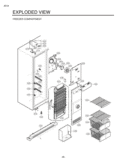 EXPLODED VIEW FREEZER COMPARTMENT Diagram and Parts List for LSC27926TT  LG Refrigerator