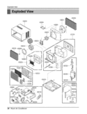 Room Air Conditioner Exploded View Exploded View Diagram and Parts List for REG-123A TWX123CGMK0 LG Air Conditioner