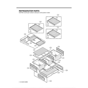 Section 7 Diagram and Parts List for LMX25981SW ASW3LGA LG Refrigerator