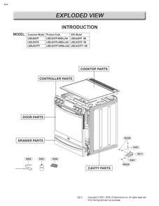 Introduction Diagram and Parts List for LSEL6337F 00 LG Range