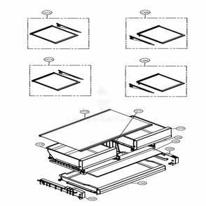 Refrigerator Parts Diagram and Parts List for LFXS26566M AMTCNA0 LG Refrigerator
