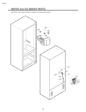 WATER and ICE MAKER PARTS Diagram and Parts List for LFC22760SW  LG Refrigerator