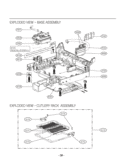 EXPLODED VIEW  BASE ASSEMBLY EXPLODED VIEW  NOZZLE Diagram and Parts List for LDF9810ST  LG Dishwasher