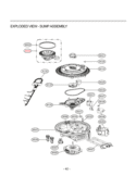 EXPLODED VIEW  SUMP ASSEMBLY Diagram and Parts List for LDF9810ST  LG Dishwasher