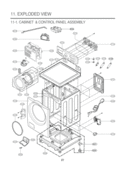 Part Location Diagram of 3721ER1273G LG Panel Assembly,Control