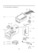 DISPENSER ASSEMB LY Diagram and Parts List for WM2487HWM  LG Washer