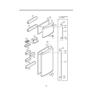 Section 2 Diagram and Parts List for LRTPC1831T ATICLGY LG Refrigerator