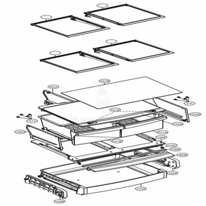 Refrigerator Parts Diagram and Parts List for LFCS22520B AWBCNA1 LG Refrigerator