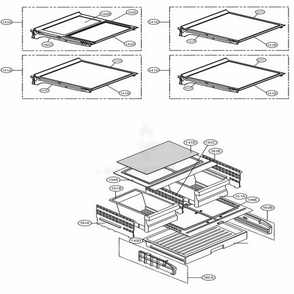 Refrigerator Parts Diagram and Parts List for LFXS24566S ASTCNA0 LG Refrigerator