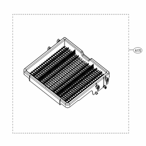 3rd Rack Assembly Diagram and Parts List for LDF5678ST ASTEEUS LG Dishwasher