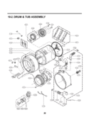 Part Location Diagram of 4769ER4002A LG Float Assembly