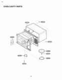 OVEN CAVITY PARTS Diagram and Parts List for LTM9000ST LTM9000ST/01 LG Microwave