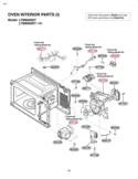 OVEN INTERIOR PARTS I  Model Diagram and Parts List for LTM9000ST LTM9000ST/01 LG Microwave