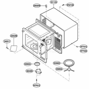 Part Location Diagram of 3112W1U019E LG CASE,U BENDING