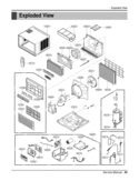 Service Manual  Exploded View Exploded View Diagram and Parts List for LWHD2500ER LWC253THMK2 LG Air Conditioner