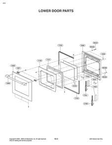 Lower Door Parts Diagram and Parts List for WCEK6419S ASTLSGN LG Range