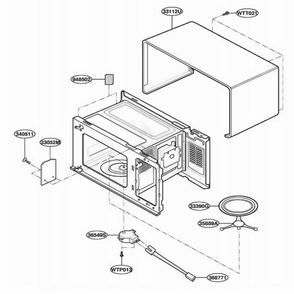 Part Location Diagram of 3112W2U003U LG Out case,u-bending