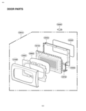 Part Location Diagram of 3581W1A509B LG Door Assembly