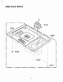BASE PLATE PARTS Diagram and Parts List for LRM1250B LRM1250B/01 LG Microwave