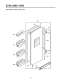 FREEZER DOOR PART  EXPLODED VIEW Diagram and Parts List for LRSC21934TT  LG Refrigerator