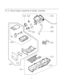 Panel Drawer Assembly & Guide Assembly Diagram and Parts List for DLGX7188WM ABWEEUS LG Dryer