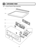 EXPLODED VIEW  Control Panel & Plate Assembly Diagram and Parts List for DLEX7177RM ACREEUS LG Dryer