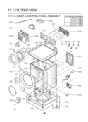Part Location Diagram of 3211ER1001E LG Frame Assembly