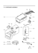 DISPENSER ASSEMBLY Diagram and Parts List for WM2487HRMA ACREEUS LG Washer