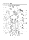 Part Location Diagram of 3721ER1279S LG Panel Assembly,Control