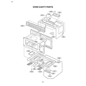 Section 7 Diagram and Parts List for MVH1615WW CWHEGSE LG Microwave Oven Combo