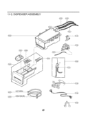 DISPENSER ASSEMBLY Diagram and Parts List for WM3988HMA ABWEEUS LG Washer