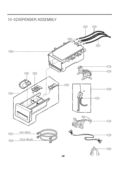 DISPENSER ASSEMBLY Diagram and Parts List for WM2077CW  LG Washer
