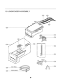 DISPENSER ASSEMBLY Diagram and Parts List for WM1812CW  LG Washer