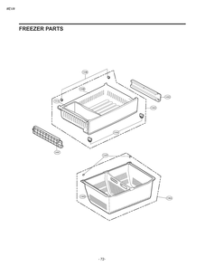 Freezer Parts Diagram and Parts List for GM-L268NTJP ATICSE0 LG Refrigerator