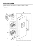 FREEZER DOOR PART      EXPLODED VIEW Diagram and Parts List for LSC27950SW  LG Refrigerator