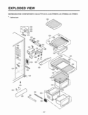 REFRIGERATOR COMPARTMENT      EXPLODED VIEW Diagram and Parts List for LSC27950SW  LG Refrigerator