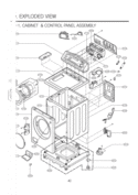 Part Location Diagram of 3581ER0001K LG Door Assembly