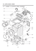 Part Location Diagram of 3847ER3001C LG Name Plate Assembly