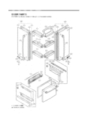 Part Location Diagram of 3651JA1023D LG Handle Assembly,Freezer