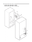 WATER AND ICEMAKER PARTS Diagram and Parts List for LFC25760SB AWBCLGA LG Refrigerator