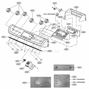 Part Location Diagram of AEZ74533312 LG KNOB ASSEMBLY