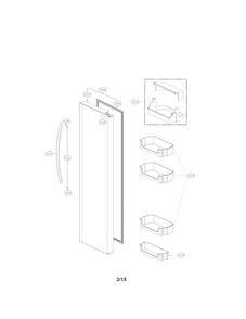 Part Location Diagram of AAP74211301 LG BASKET ASSEMBLY DOOR