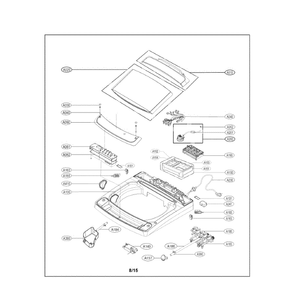 Part Location Diagram of AFG73089801 LG LID ASSEMBLY