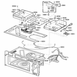 Interior Parts 2 Diagram and Parts List for 88519 ABKESEA LG Range